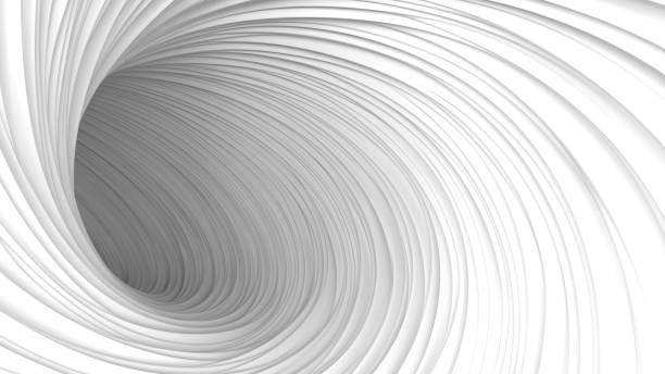 istock Abstract geometric twisted folds background 1408678896