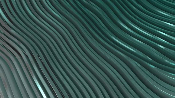 istock Abstract geometric wavy folds background 1408678940