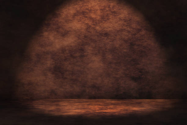 istock 3D dark grunge style interior with spotlight 1408679605