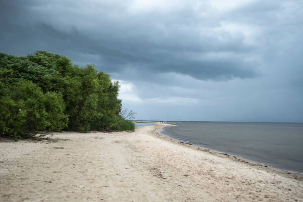 Beach in Jurmala-Latvia stock photo