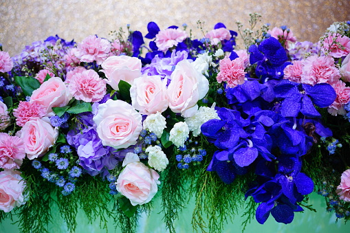 Bouquet of flowers background