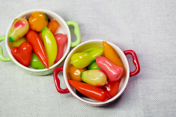 istock Mini fantasy fruit ku cake in ceramic cup 1408693141