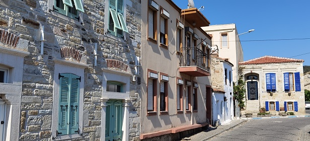 Old stone houses of various designs