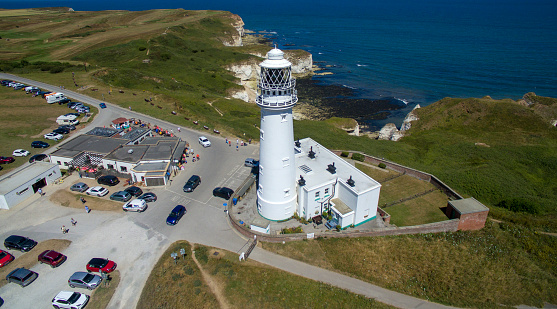 Flamborough Head Lighthouse is an active lighthouse located at Flamborough, East Riding of Yorkshire Jurassic coastline