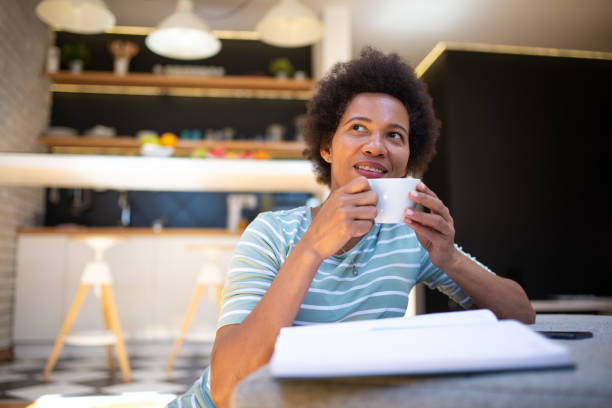 istock Woman working from home stock photo 1408744237