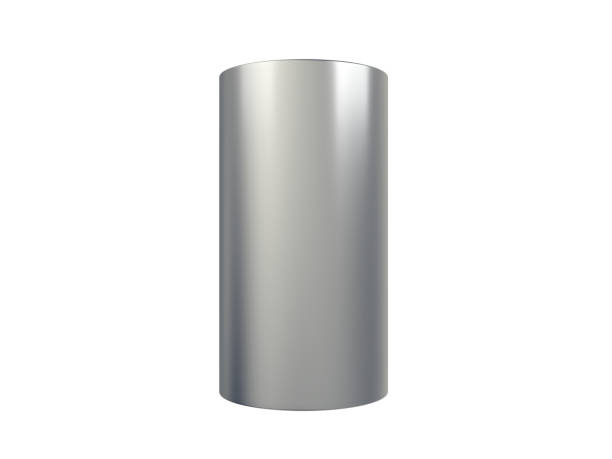 istock Metal cylinder isolated on white background. 1408747710