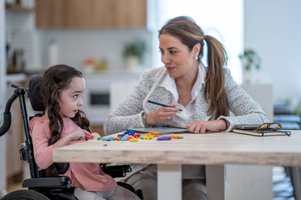 istock Cerebral Palsy Patient Working During Therapy 1408749133