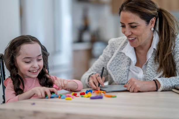 istock Cerebral Palsy Patient Working During Therapy 1408749137
