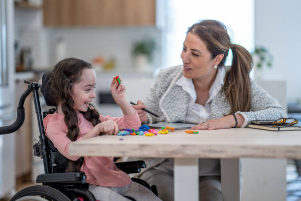 istock Cerebral Palsy Patient Working During Therapy 1408749138