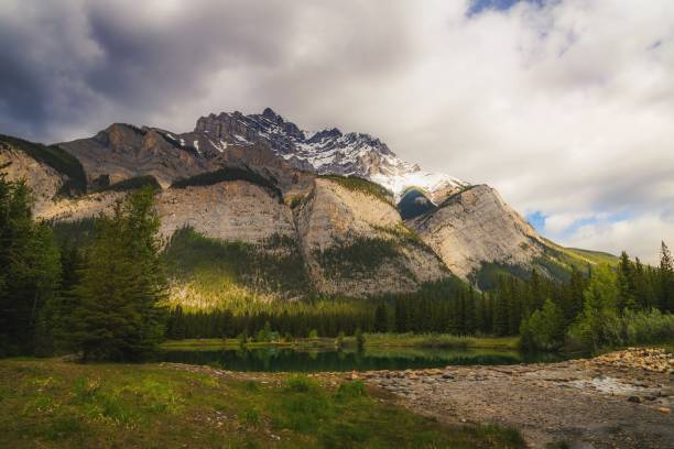 istock Sunlit Clouds Over Mountains At Cascade Ponds 1408749339