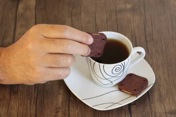 istock A cup of coffee with cookies 1408752685