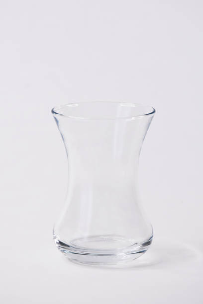 istock Turkish tea glass on the white background 1408758046