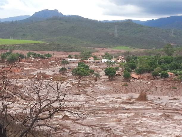 istock Mining dam failure in Bento Rodrigues, Mariana/MG (Biggest environmental disaster in Brazil) 1408763582