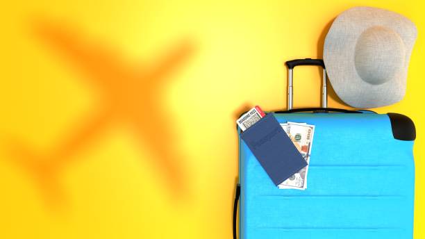 istock luggage suitcase with passport and airplane tickets 1408765754