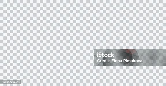 istock Transparent light background. Transparent mesh. Gray and white chess seamless pattern. Checker texture. Square geometric grid. Vector illustration 1408772675