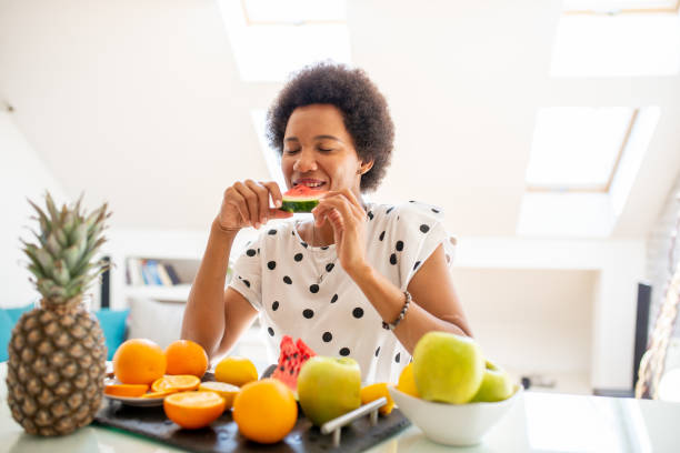 istock Woman having healthy breakfast 1408775732