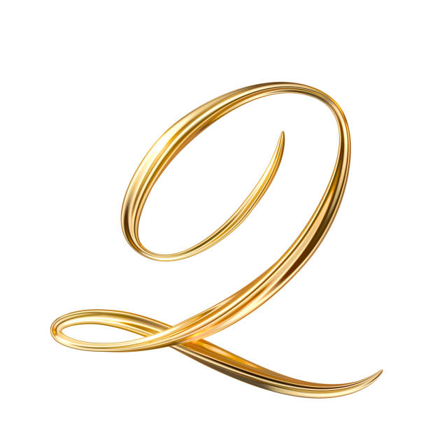 istock Gold letter Q 1408777711