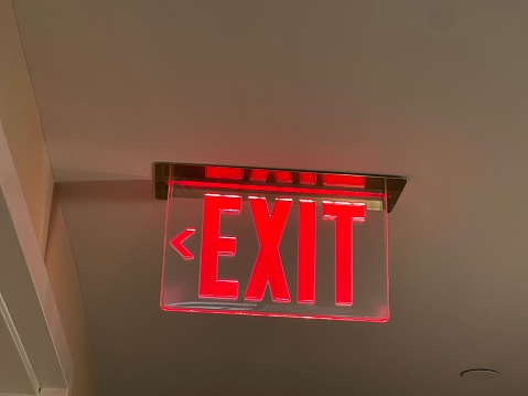 glow exit sign