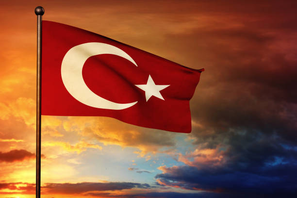 istock Turkey, Turkish State and Turkish Flag - 3D Render 1408787117