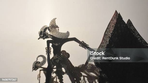 Silluete Puppet Traditional Wayang Art From Java Indonesia Stock Photo - Download Image Now