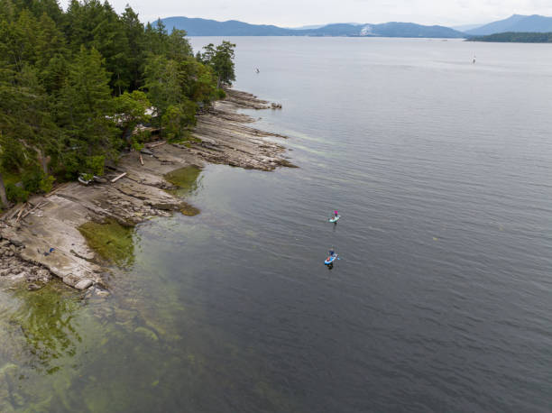 People in sea kayaks.