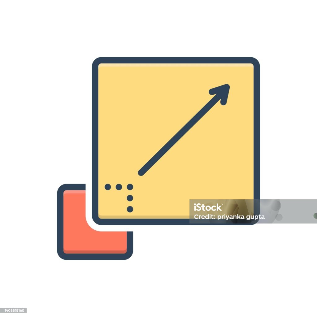 Icon Getting Bigger Bigger Full Screen Stock Illustration - Download Image Now - Arrow ...