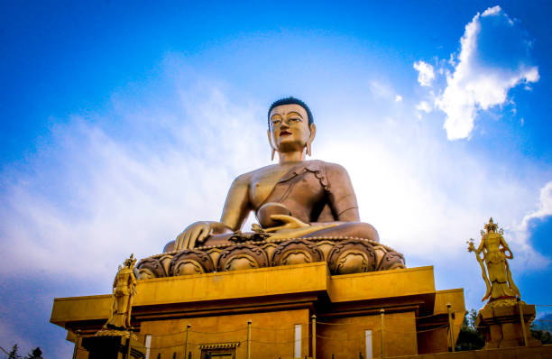 istock Golden Idol of Gautam Buddha 1408816129