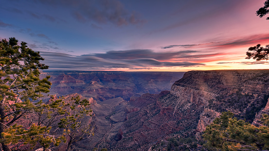 Sunrise at the Grand Canyon in Arizona