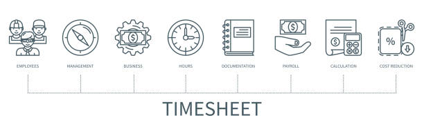 Time Card Graphics 40+ Employee Time Card Stock Illustrations, Royalty-Free Vector ...