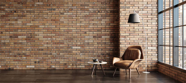istock Living room loft in industrial style 1408826502