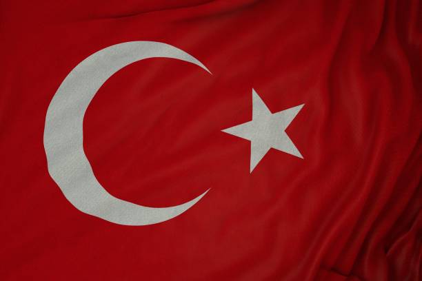 istock Turkey, Turkish State and Turkish Flag - 3D Render 1408831876