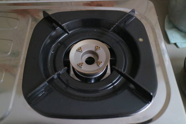 istock black square placemats on the gas stove 1408833084