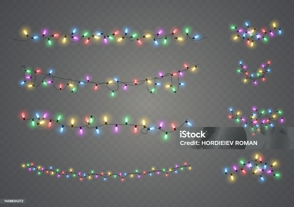lampe lumineuse noël - clipart vectoriel de Guirlande lumineuse - Décoration de fête libre de droits lampe lumineuse noël - clipart vectoriel de Guirlande lumineuse - Décoration de fête libre de droits
