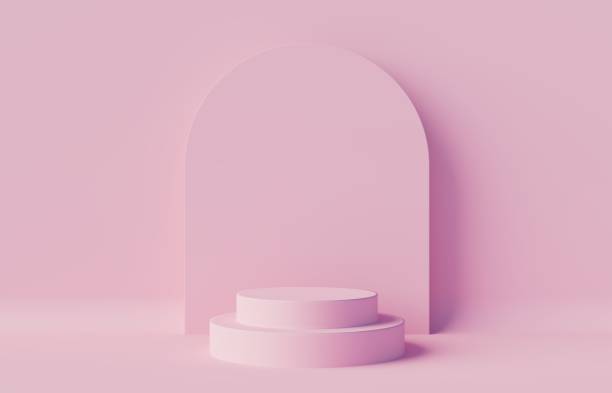 istock Abctract background for product presentation. Cosmetic bottle podium . 3d render 1408834638