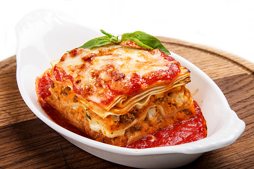 Lasagne. Traditional Italian dish