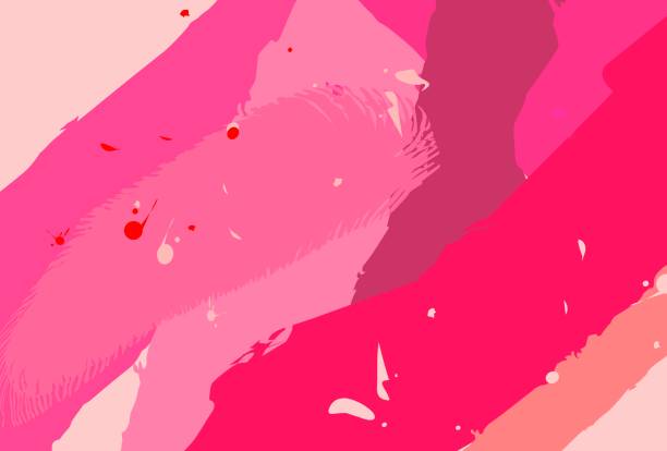fashionable cosmetic abstract background. shades of lipstick. modern vector illustration for magazines, covers, cosmetics catalogs. dusty rose. bright pink shades. the background is made in pastel colors. chaotic spots smears fashionable cosmetic abstract background. shades of lipstick. modern vector illustration for magazines, covers, cosmetics catalogs. dusty rose. bright pink shades. the background is made in pastel colors. chaotic spots smears pale pink lipstick stock illustrations