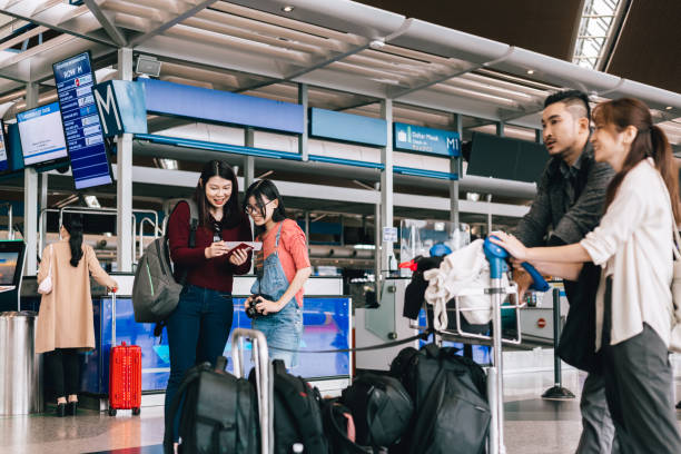 istock Passengers at airport waiting for flight 1408843088