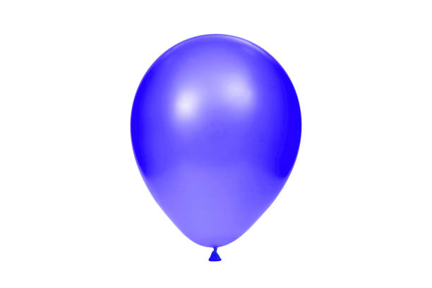 istock Blue balloon isolated on white background. Template for postcard, banner, poster, web design. Festive decoration for celebrations and birthday. High resolution photo 1408843975