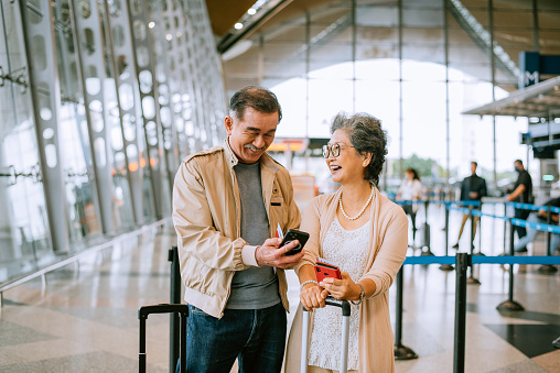 Airport, Senior Adult, Travel, Senior Couple