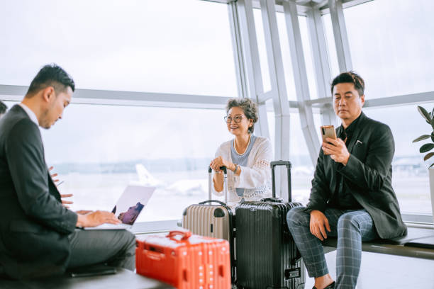 istock Happy  Asian mature traveler 1408846932