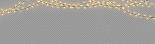 istock Christmas lights, set of xmas glowing garland. 1408850676