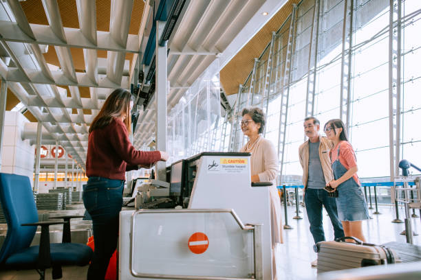 istock Validating the tickets at an airport 1408850682