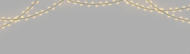 istock Christmas lights, set of xmas glowing garland. 1408850730