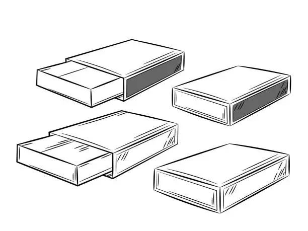 Vector illustration of Маленькая коробка для хранения