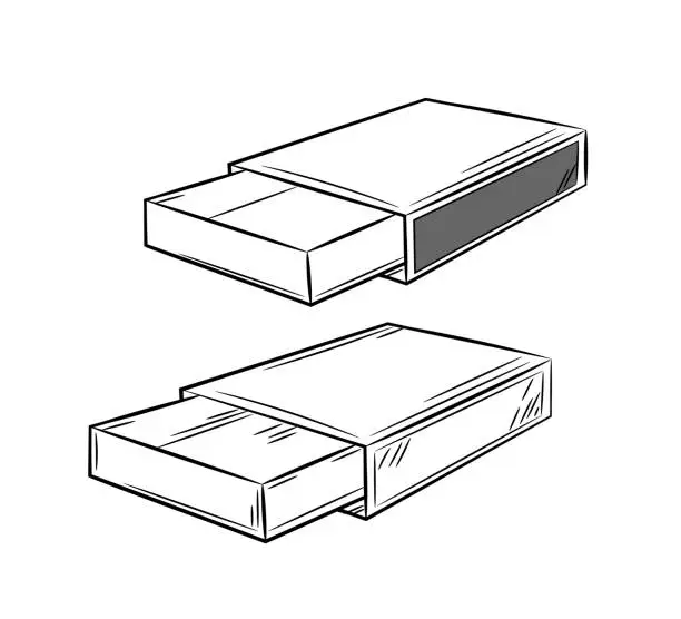 Vector illustration of Маленькая коробка для хранения