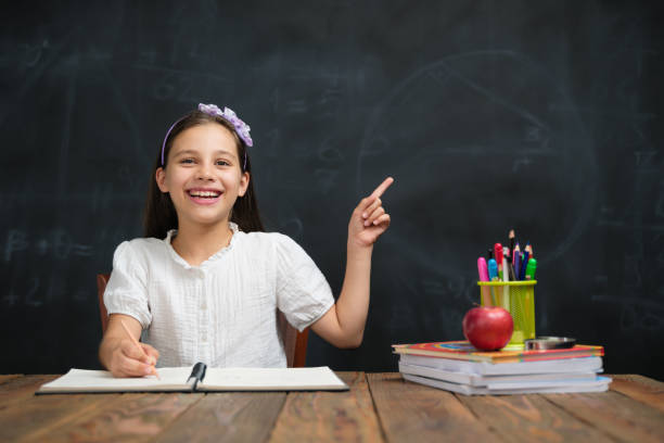 istock Back To School Concept, Happy Smiling Child Student Studying 1408861805