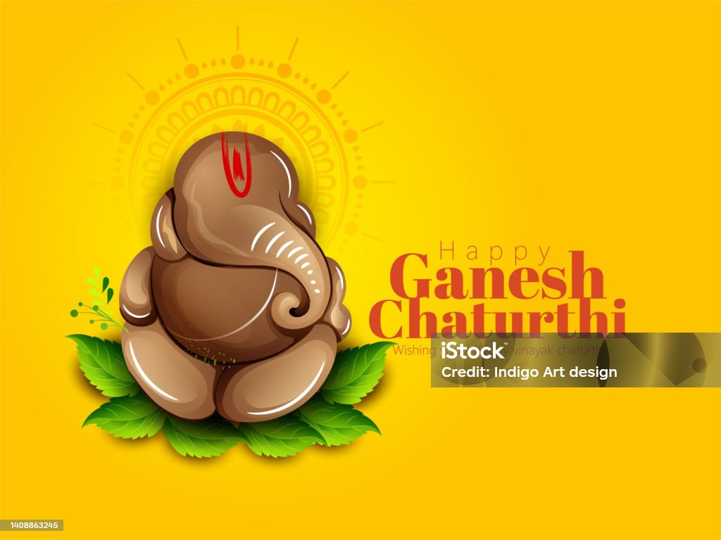 Ganesh Chaturthi Vinayaka Chaturthi God Ganesh Stock Illustration ...