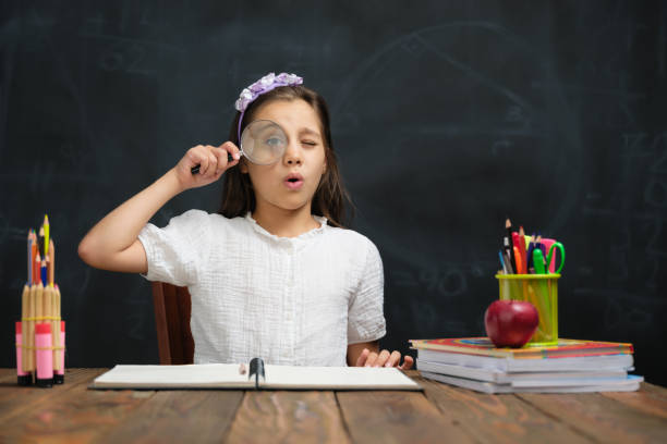 istock Back To School Concept, Happy Smiling Child Student Studying 1408863381