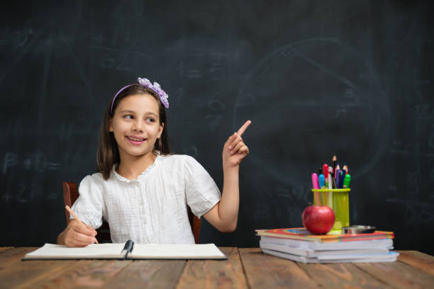 istock Back To School Concept, Happy Smiling Child Student Studying 1408864361