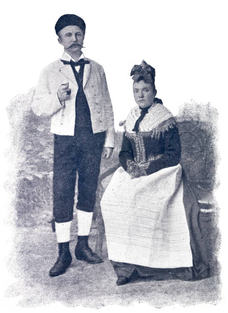 istock Couple in traditional costume from the Black Forest, Hanauerland, Germany 1408870577